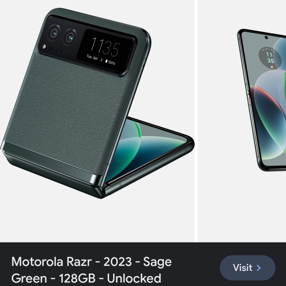 Used Motorola razr flip phone